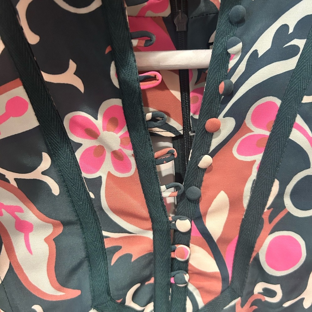 Tuckernuck Pink and Blue Bishop Sleeve Dress - Picture 2 of 4